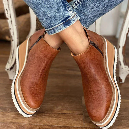 Botas Elegantes Slim-Fit de Cuero