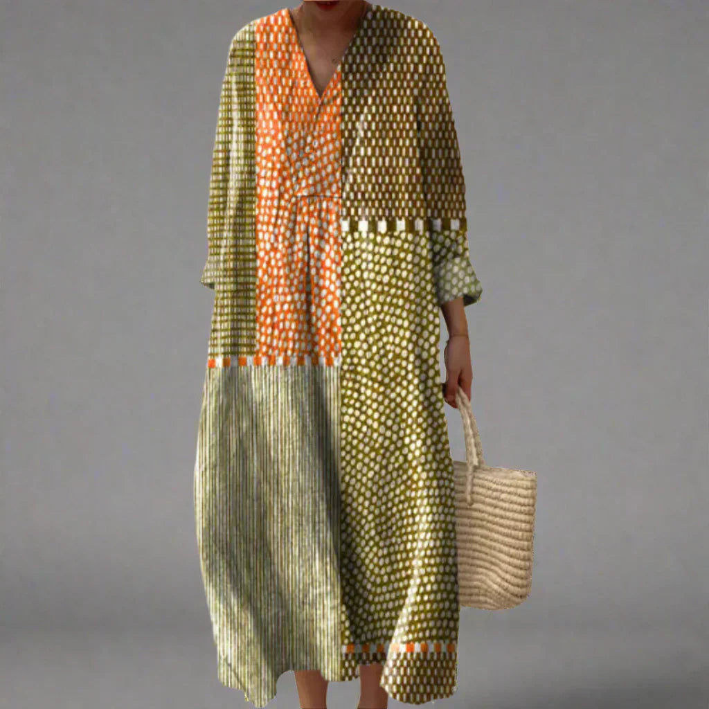 VESTIDO CON PATRÓN ISLA