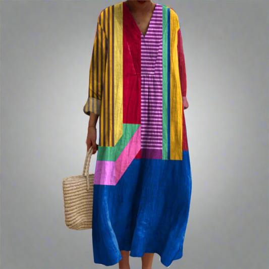 Gabriela™ | Vestido Geométrico Elegante