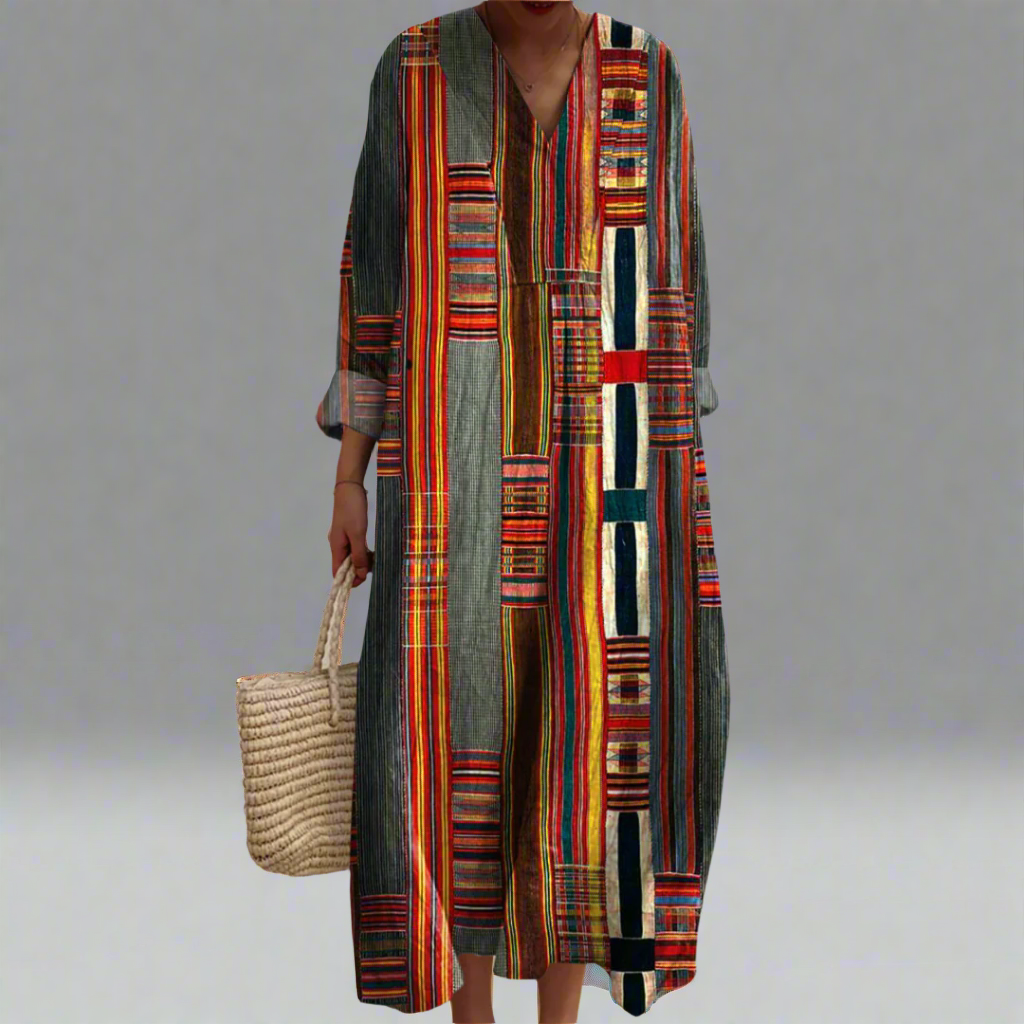 Faith™ | Vestido Geométrico Elegante