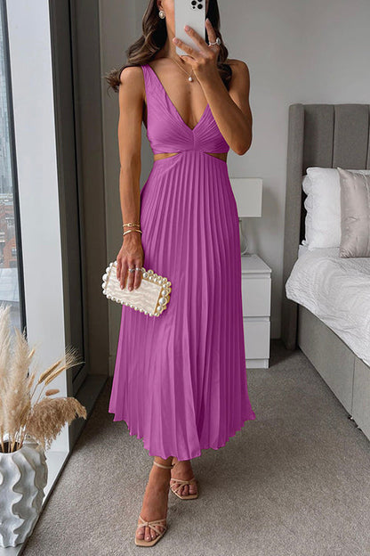 EVA™ | Vestido Maxi Sin Mangas con Corte Elegante en la Cintura