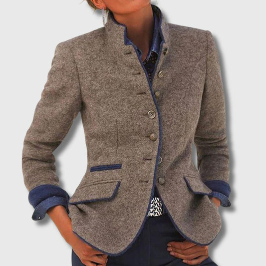 Vivienne - Blazer Clásico de Mezcla de Lana para Mujeres Edición Limitada