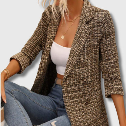 Sabine - Blazer de Tweed Chic para Mujeres Edición Limitada