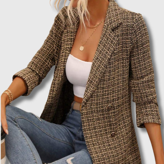Sabine - Blazer de Tweed Chic para Mujeres Edición Limitada
