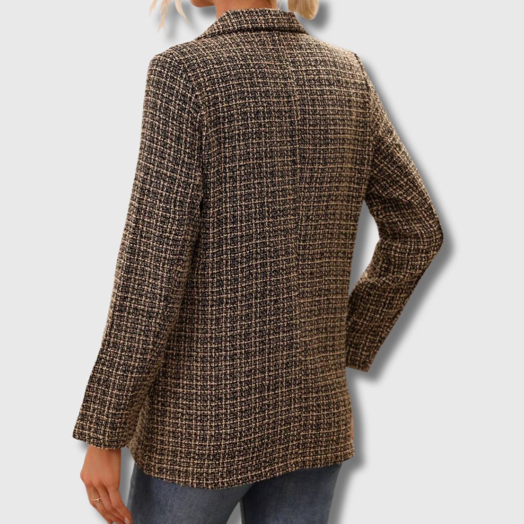 Sabine - Blazer de Tweed Chic para Mujeres Edición Limitada