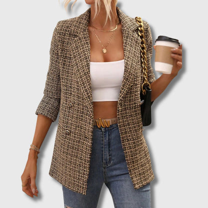 Sabine - Blazer de Tweed Chic para Mujeres Edición Limitada