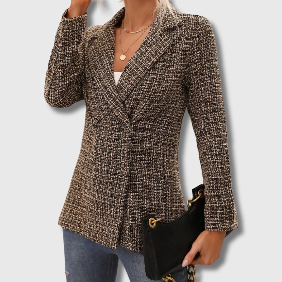 Sabine - Blazer de Tweed Chic para Mujeres Edición Limitada