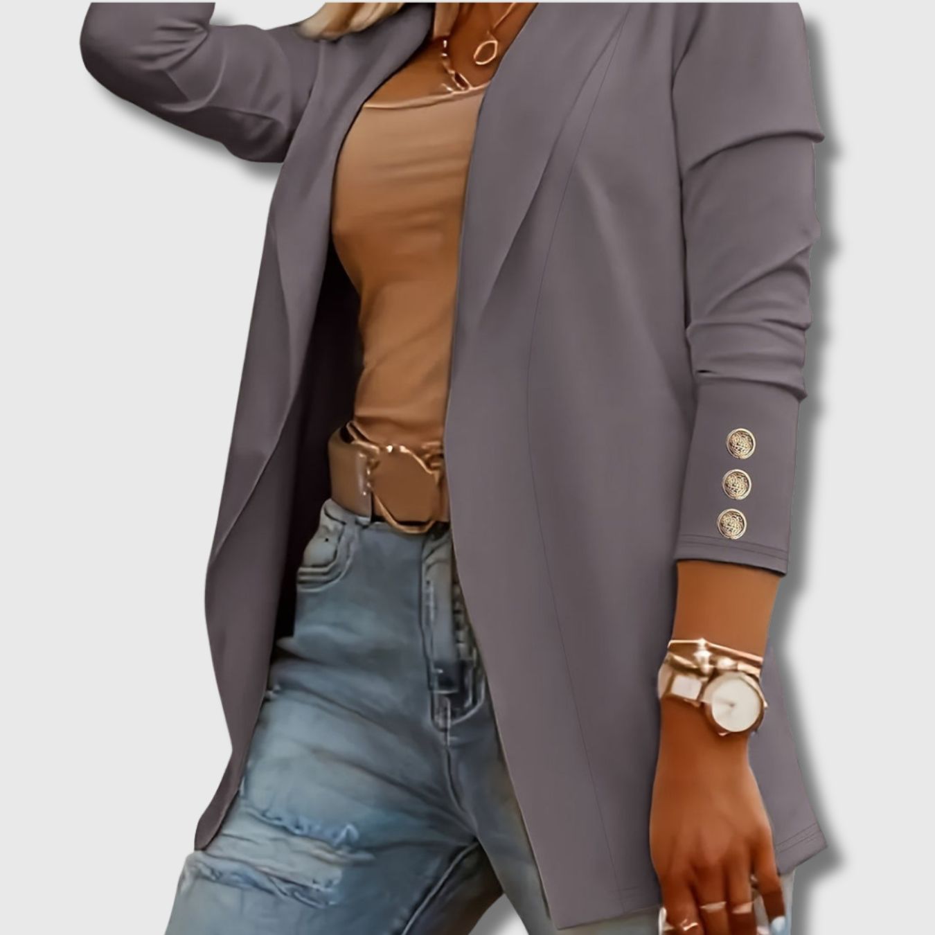Noémie - Chaqueta Larga Elegante para Mujeres Edición Limitada