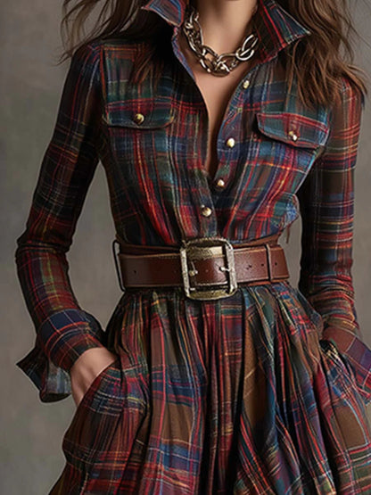Velmira | Vestido Camisero Largo Clásico