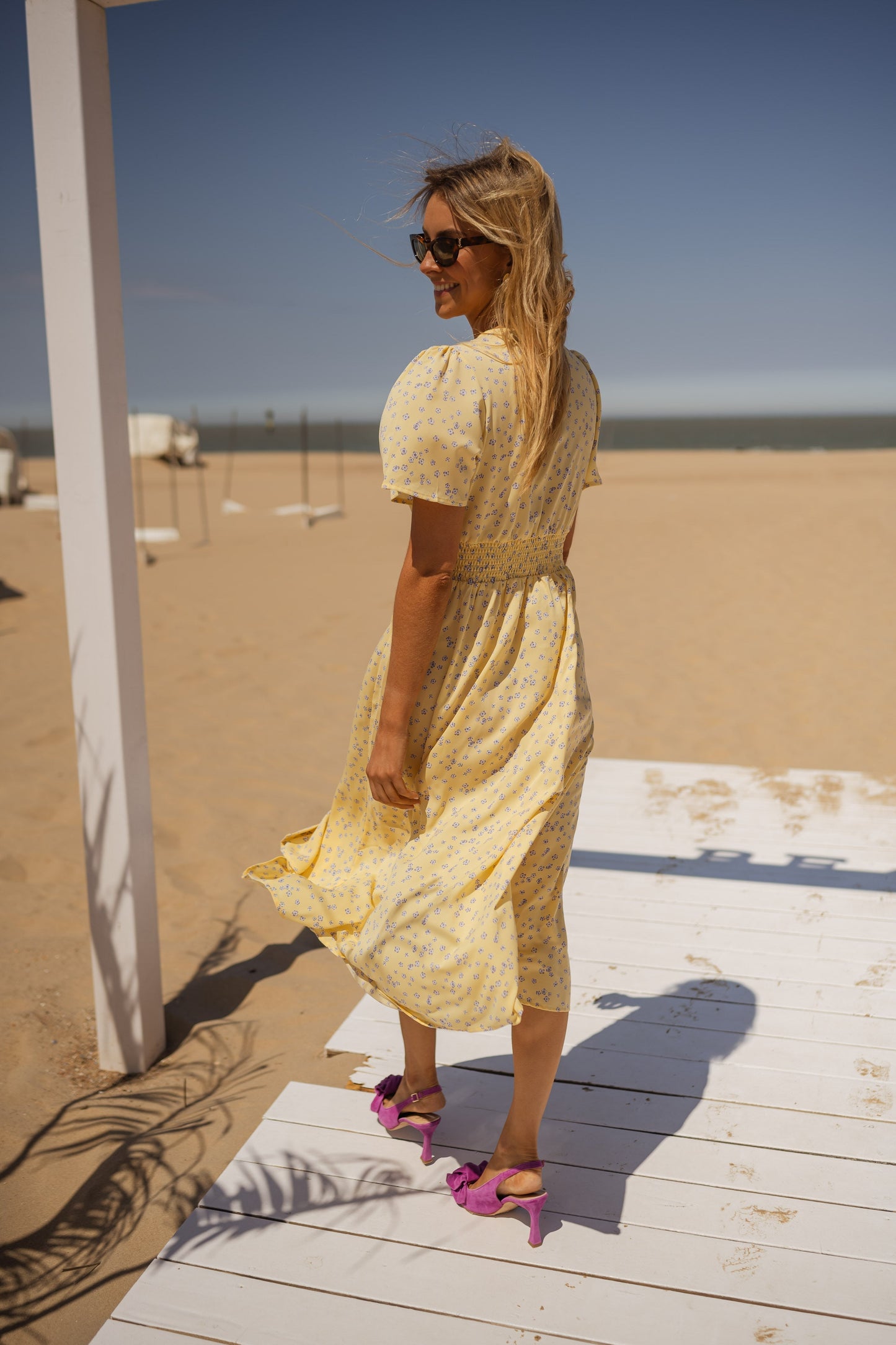 Diana™ | El Vestido Midi Floral de Verano