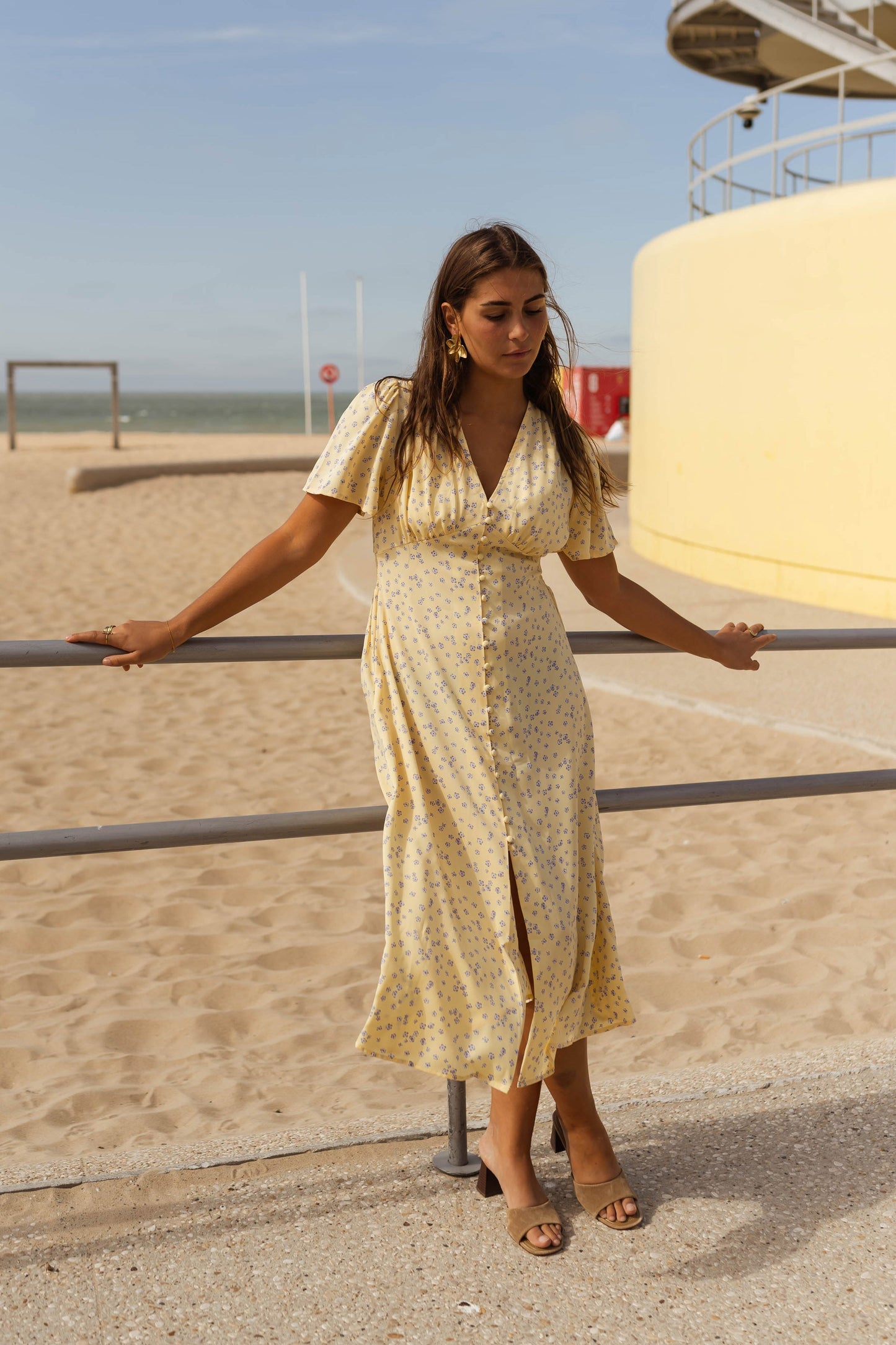 Diana™ | El Vestido Midi Floral de Verano