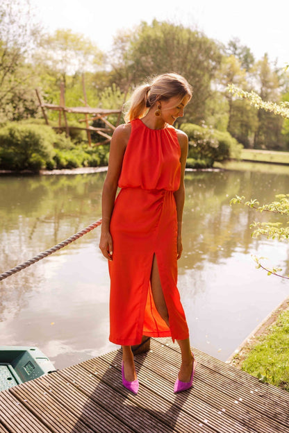 Beulah - Vestido Midi Sin Mangas a la Moda