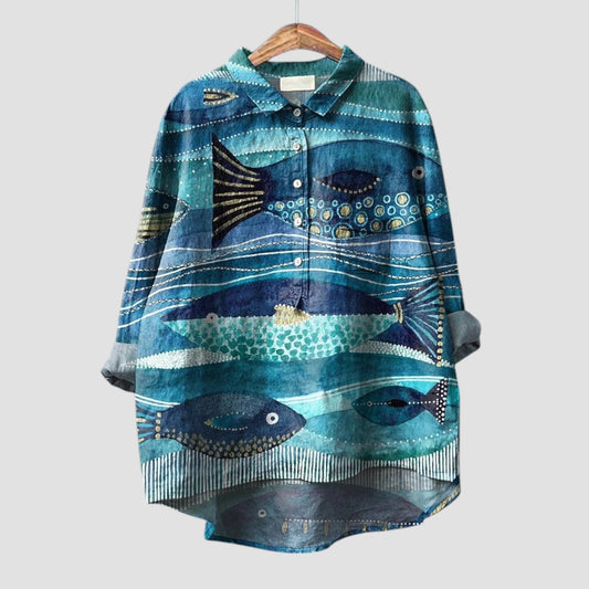 Azelra™ | 2025 – Blusa Ocean Drift