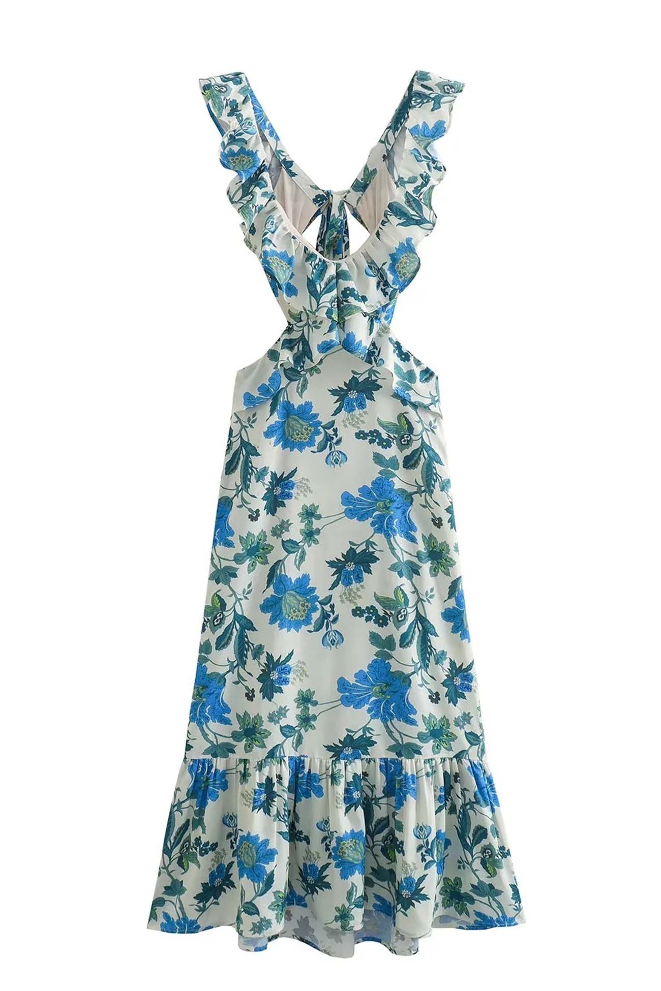 Ariella | Vestido Floral con Volantes