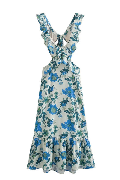 Ariella | Vestido Floral con Volantes