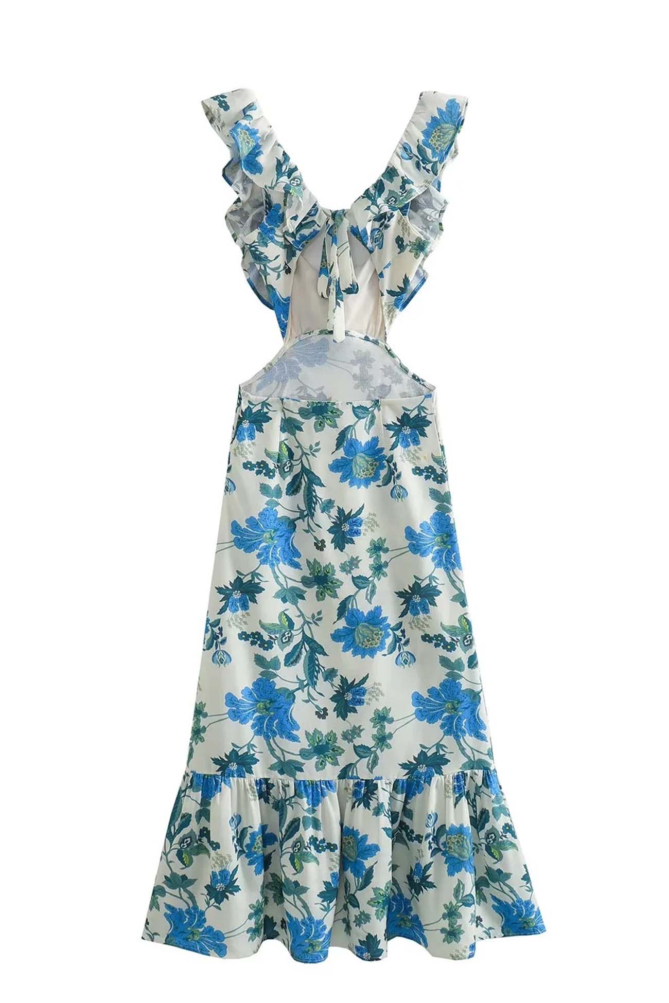 Ariella | Vestido Floral con Volantes