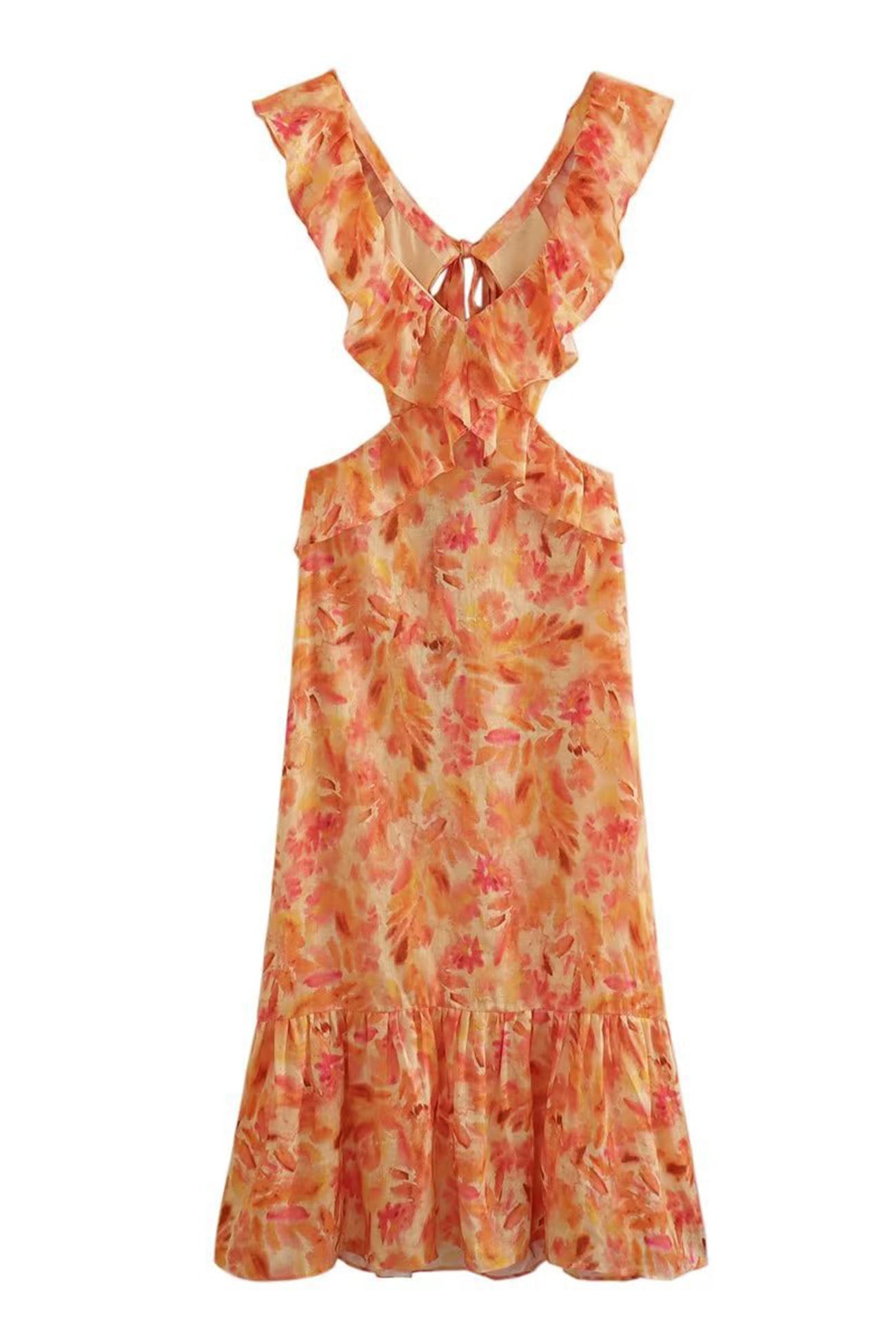 Ariella | Vestido Floral con Volantes