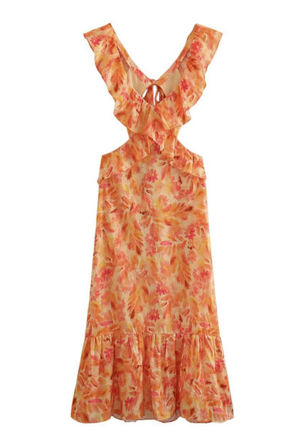 Ariella | Vestido Floral con Volantes