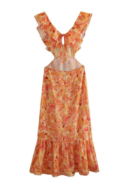 Ariella | Vestido Floral con Volantes