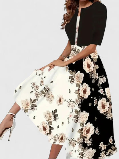 AURORA – VESTIDO MIDI ELEGANCIA EN FLOR