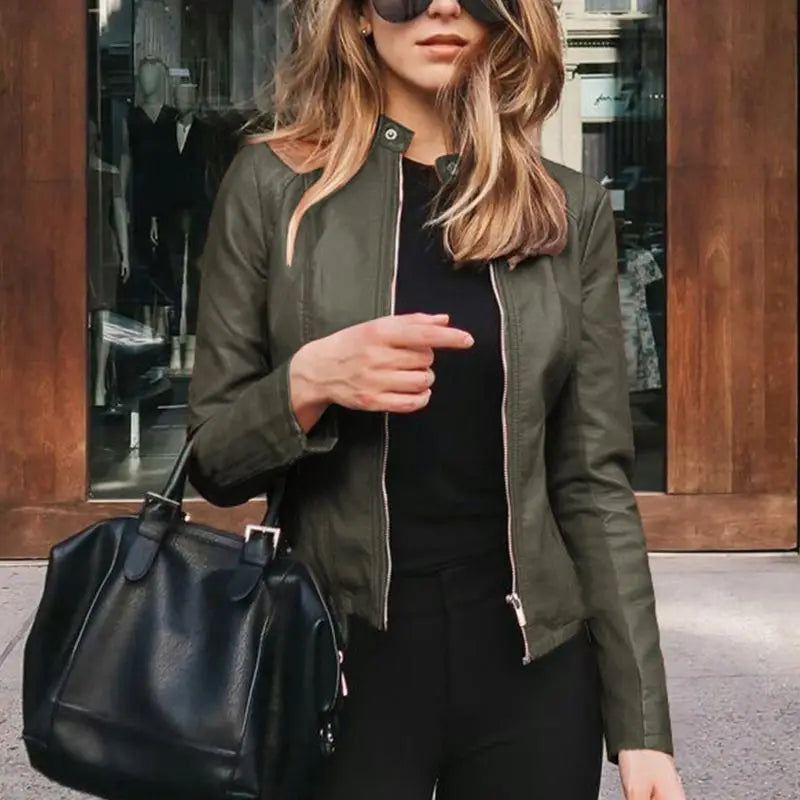 HARRIET | Chaqueta de Cuero Elegante para Mujeres
