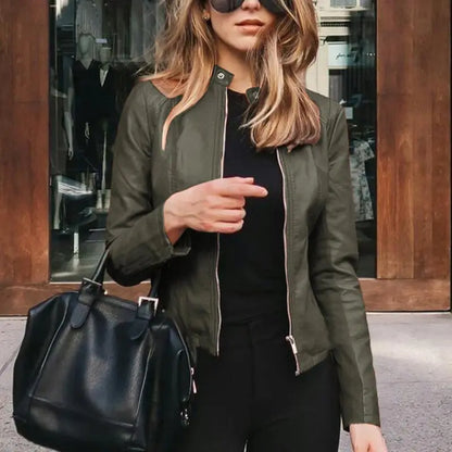 HARRIET | Chaqueta de Cuero Elegante para Mujeres