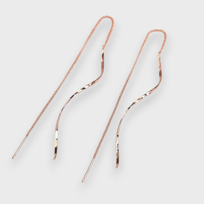 Elwira – Pendientes largos con forma de onda