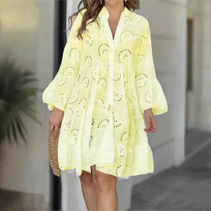 Robe Midi de Encaje Rosa - Elegancia Atemporal