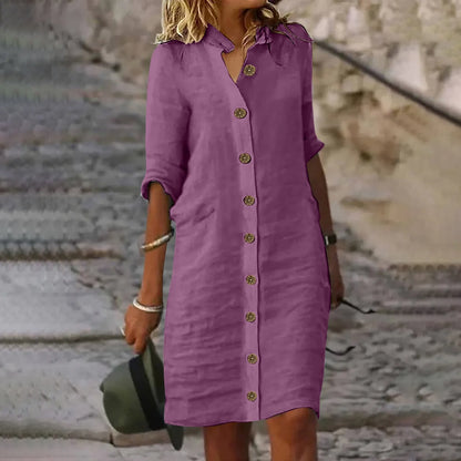Bryn | Vestido Corto Elegante con Cobertura de Barriga