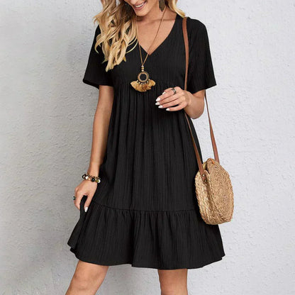 Hadley - Vestido Mini con Volantes Boho Chic