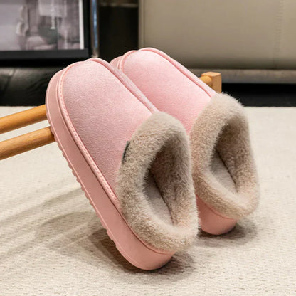 Pantuflas de Mujer de Felpa para Interior con Forro Cálido y Suela Antideslizante