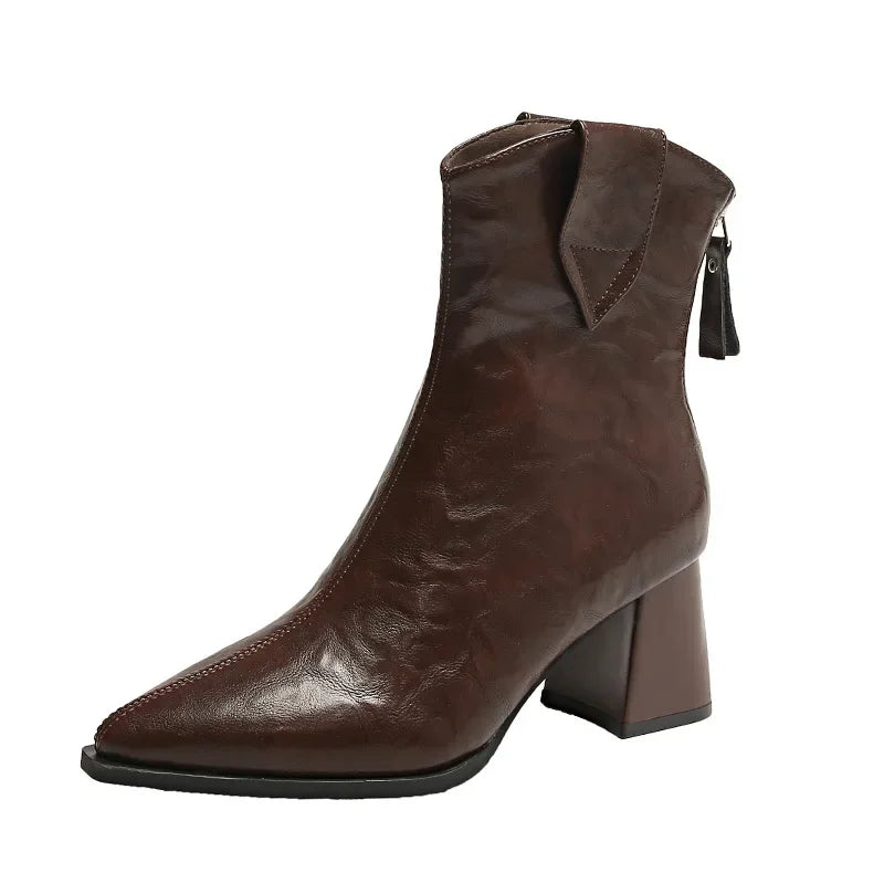 Botines Chelsea con Tacón Alto Vintage