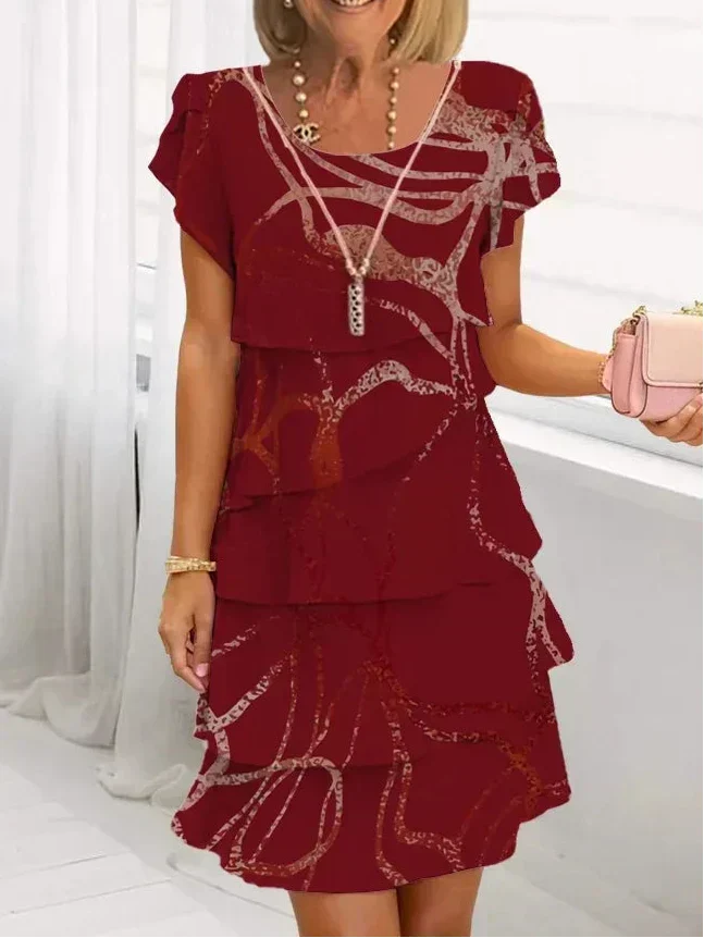 Mónica | Vestido Elegante con Volantes