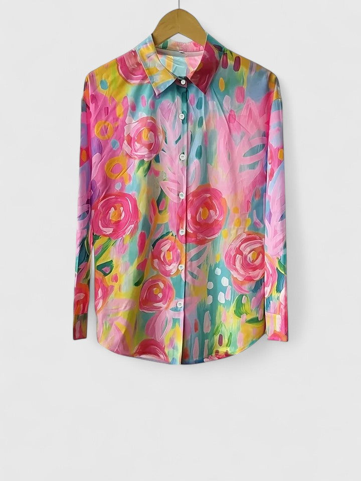 Anica - Blusa Artística Vivaz con Botones