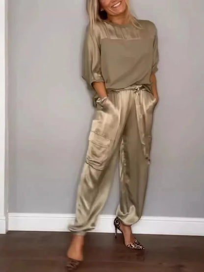 IRAVANYA – CONJUNTO ELEGANTE DE MUJER 2 PIEZAS