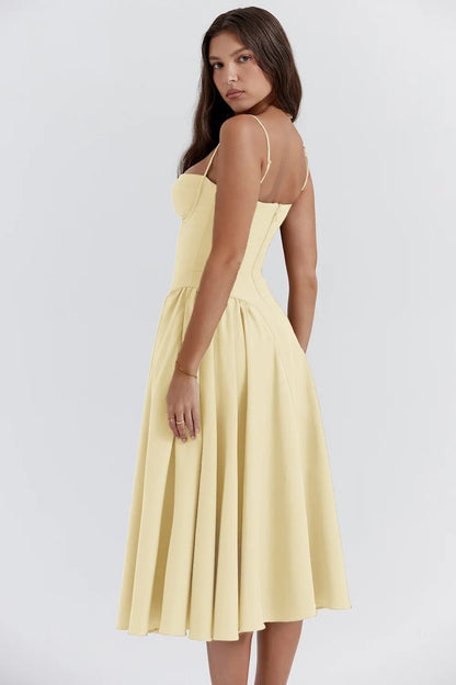 Elara | Vestido de tirantes con corsé
