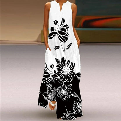 MONICA – VESTIDO MAXI FLORECER EN SILENCIO