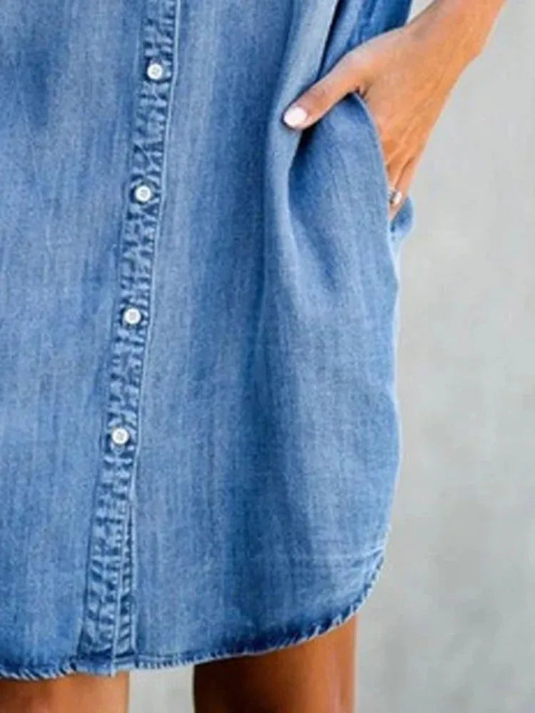 Jessa | Vestido de Denim Atemporal
