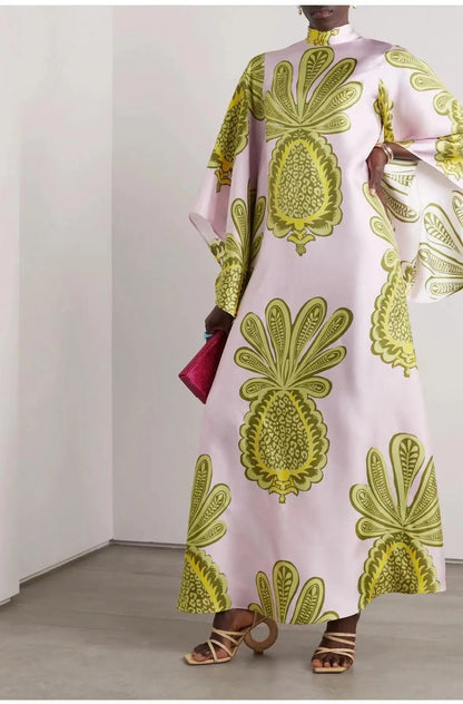 Vestido Maxi Floral Esculpido Elegancia™