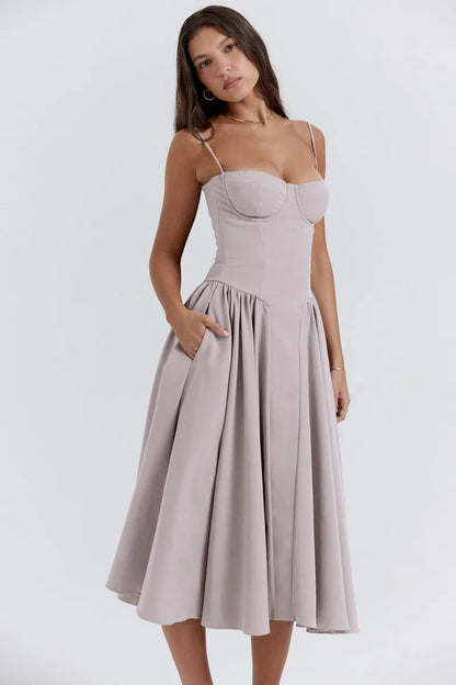 Elara | Vestido de Verano Corsé Elegante