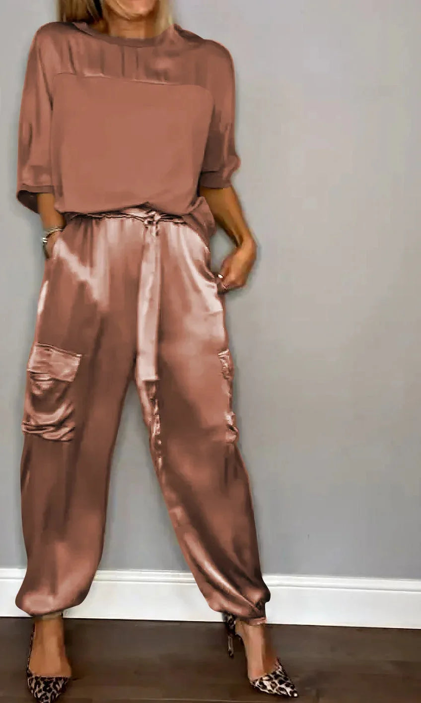 GRACE - CONJUNTO DE LOUNGE SATINADO