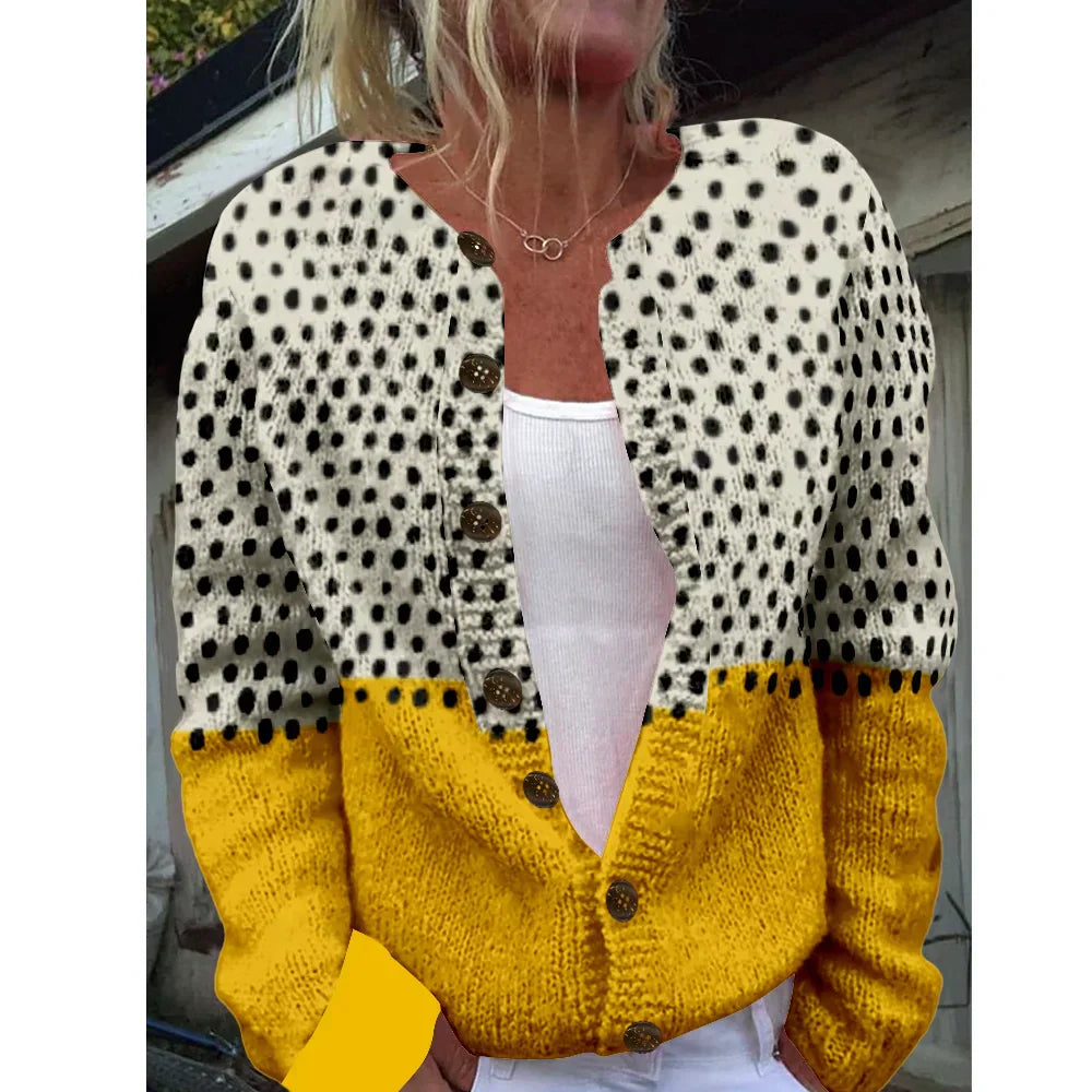 Polly | Cárdigan chic con estampado