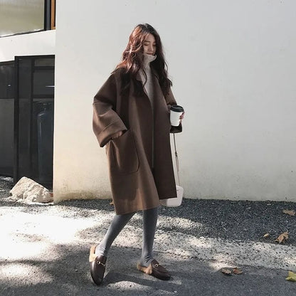 MAURA | Abrigo Trench de Mezcla de Lana Oversize