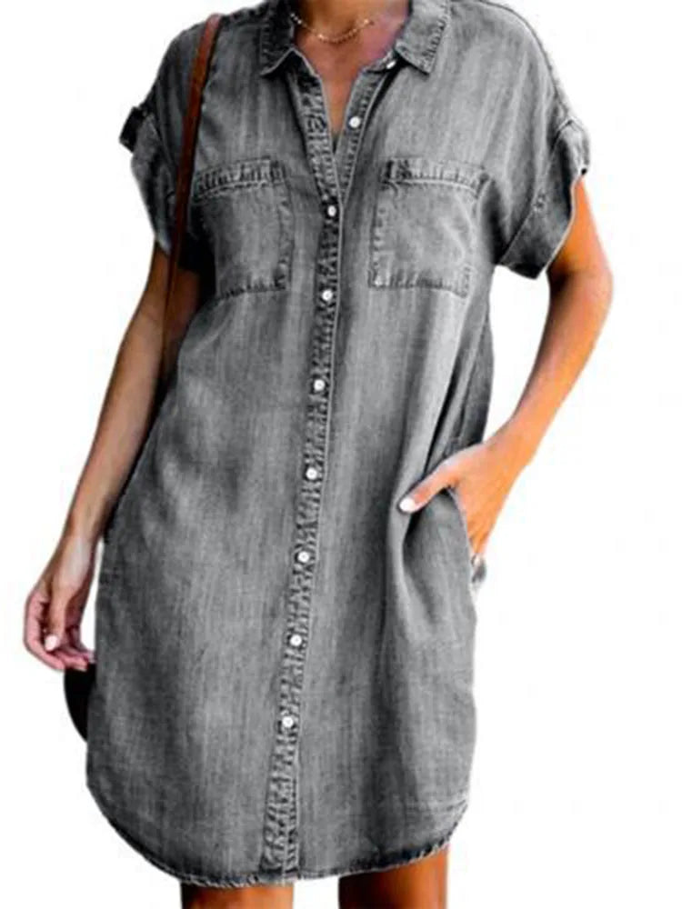 Jessa | Vestido de Denim Atemporal