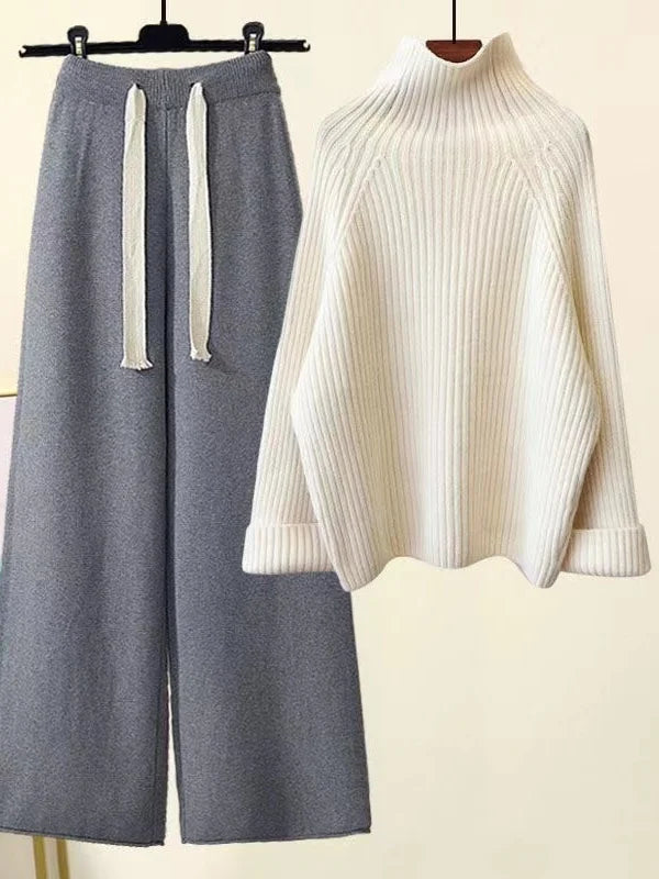 CHERYL - CONJUNTO DE PULÓVER DE PUNTO OTOÑO INVIERNO