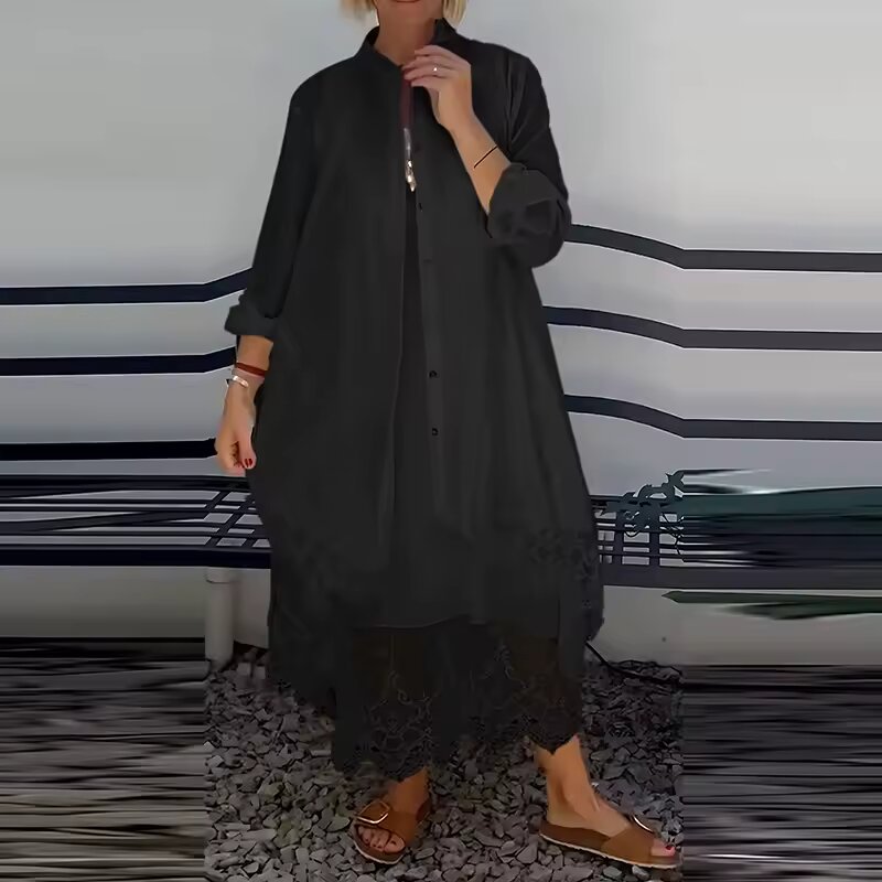 ALMERAY – CONJUNTO DE VESTIDO DE ENCAGE ELEGANTE
