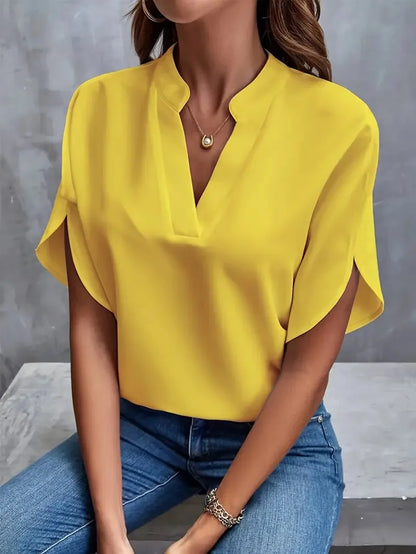 Bettina | Blusa fluida con escote en V elegante