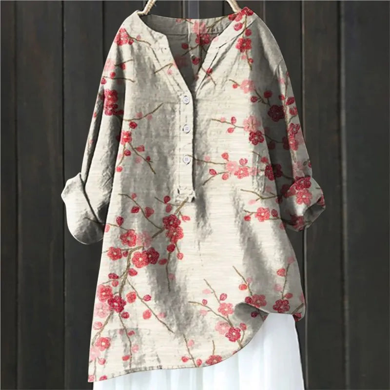 BLUSA LARGA DE FLORES ISALINE