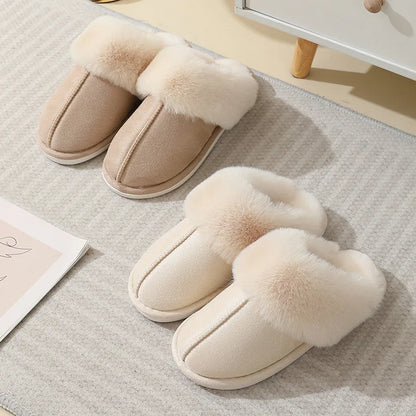 Pantofole de Interior de Felpa para Mujer con Revestimiento Suave y Confort Acogedor