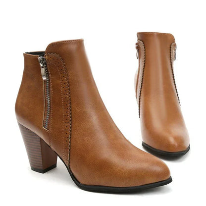 Botas de Tacón Chunky Retro
